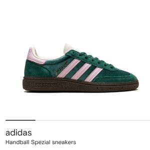 Adidas Handball Spezial Shoes Green/Pink Size 9